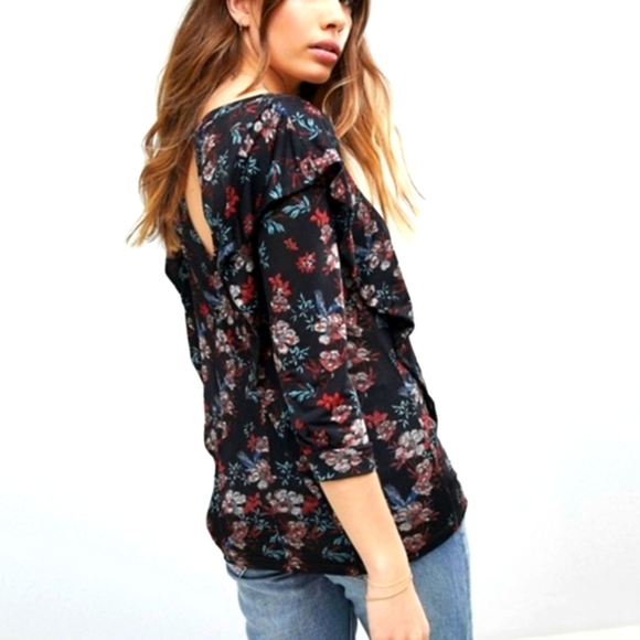 FREE PEOPLE x ASOS Dock Street Femme Ruffle Top NEW - Picture 3 of 16